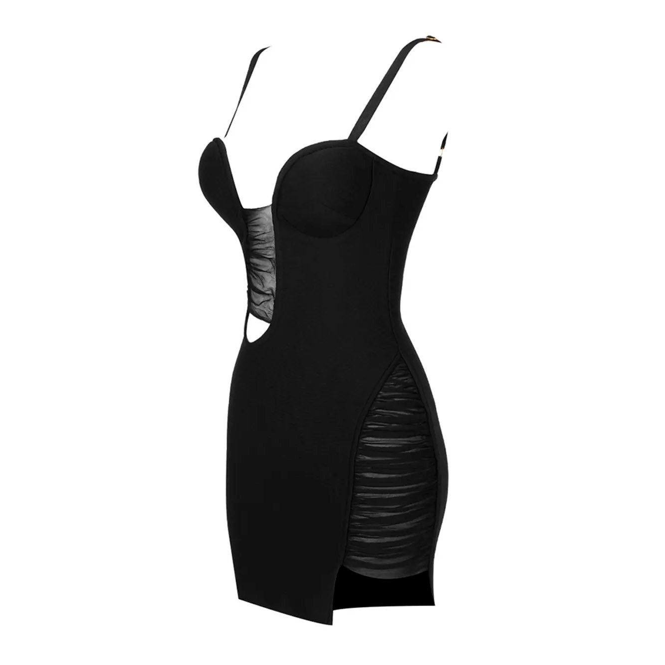 ESYVE Hollow Out STRAPS Mini Dress