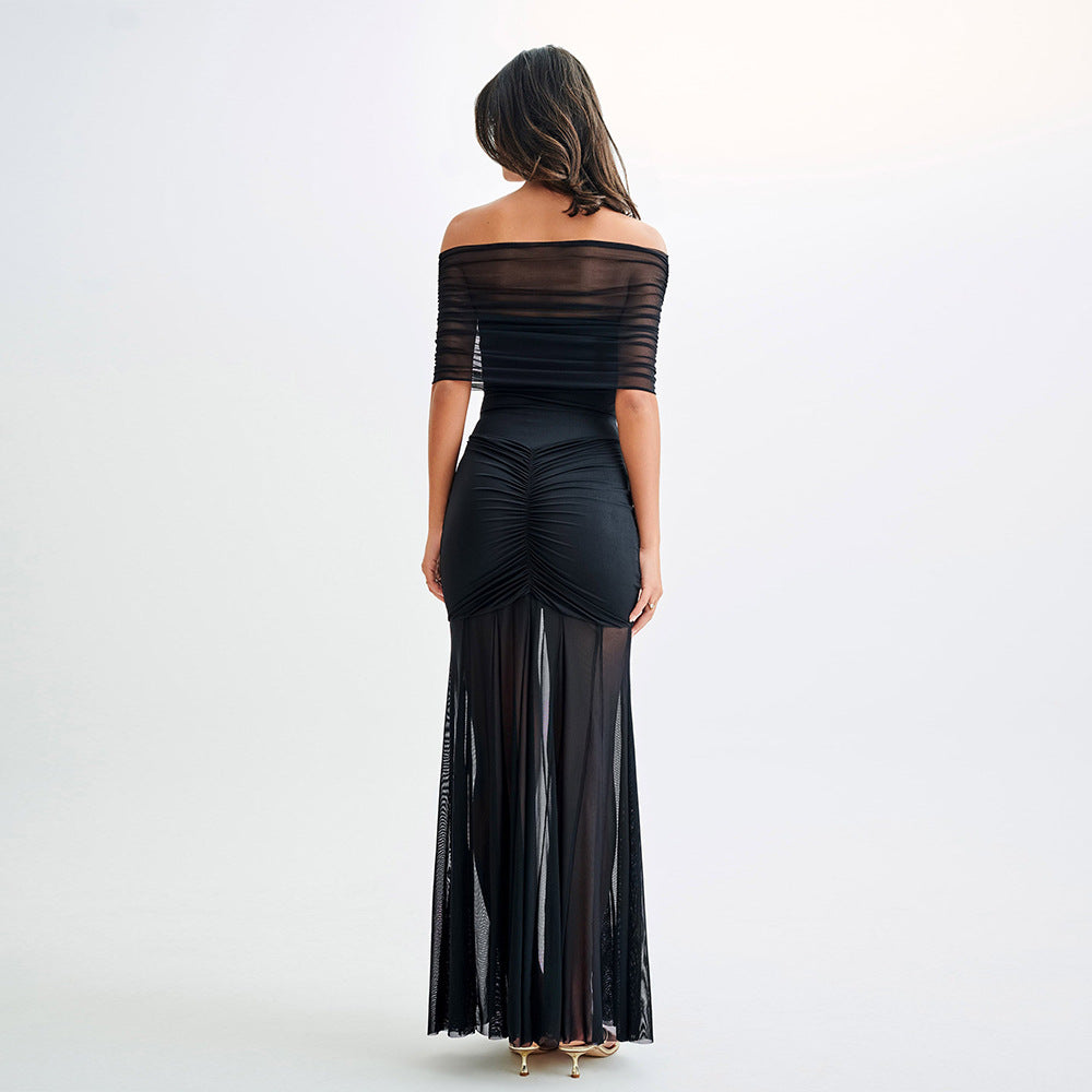 OFF SHOULDER Rückenfreies Maxikleid