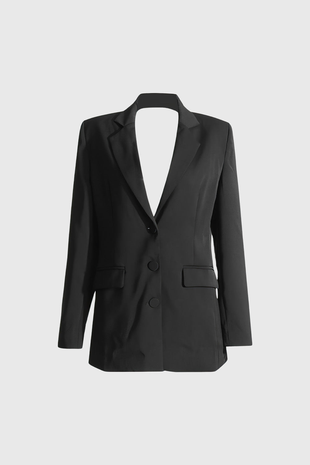 Blazer dos nu avec strass - Noir