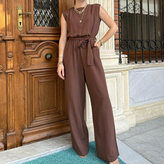 Palazzo Strapy Cut Detail Jumpsuit