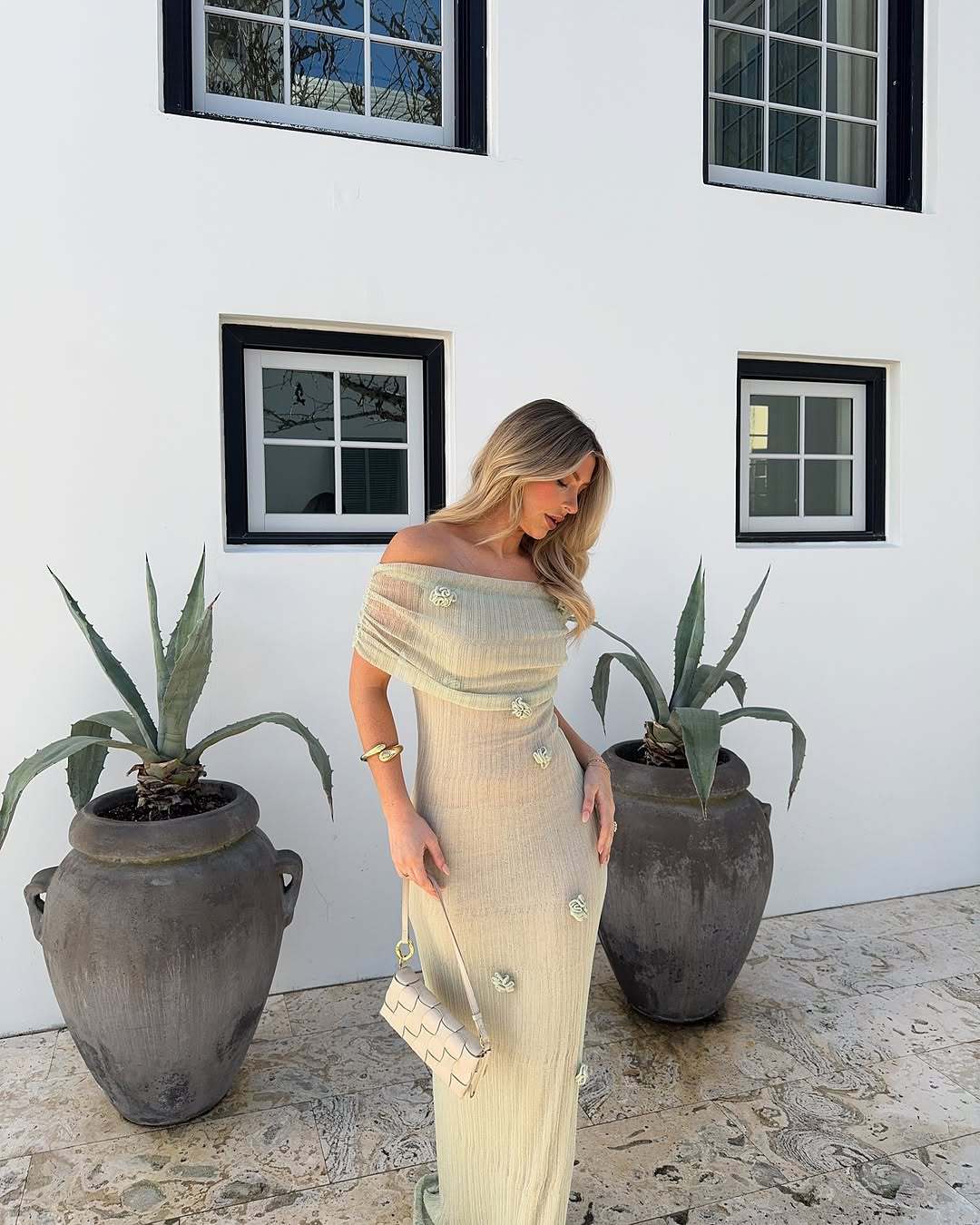 Floral One-Shoulder Midi Dress