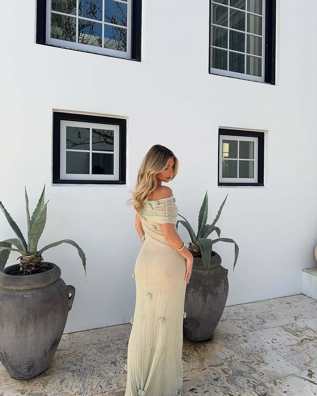Floral One-Shoulder Midi Dress