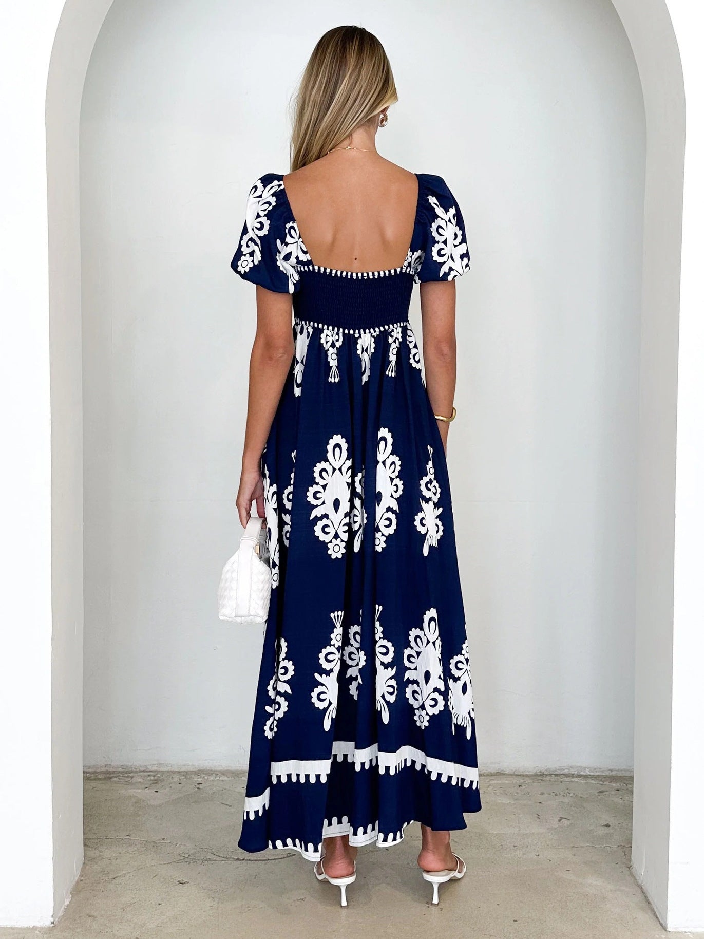Holiday Style Printed Beach Dress