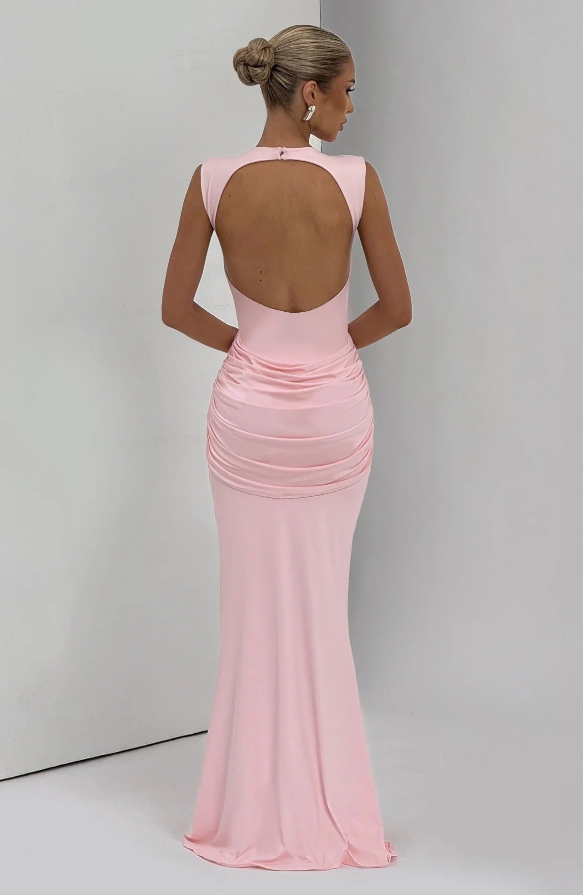 Pleated Vest Maxi Dress