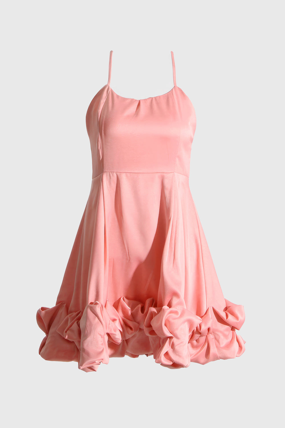 Minikleid mit Saumdetail - Pink