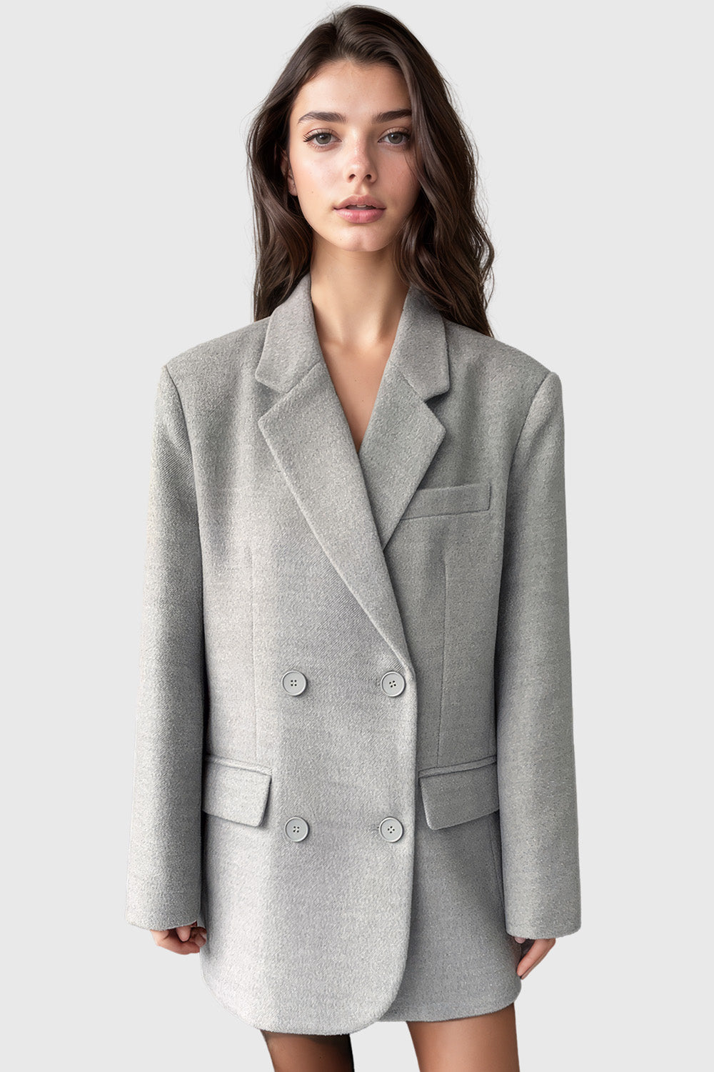 Blazer classique et chaud - Gris