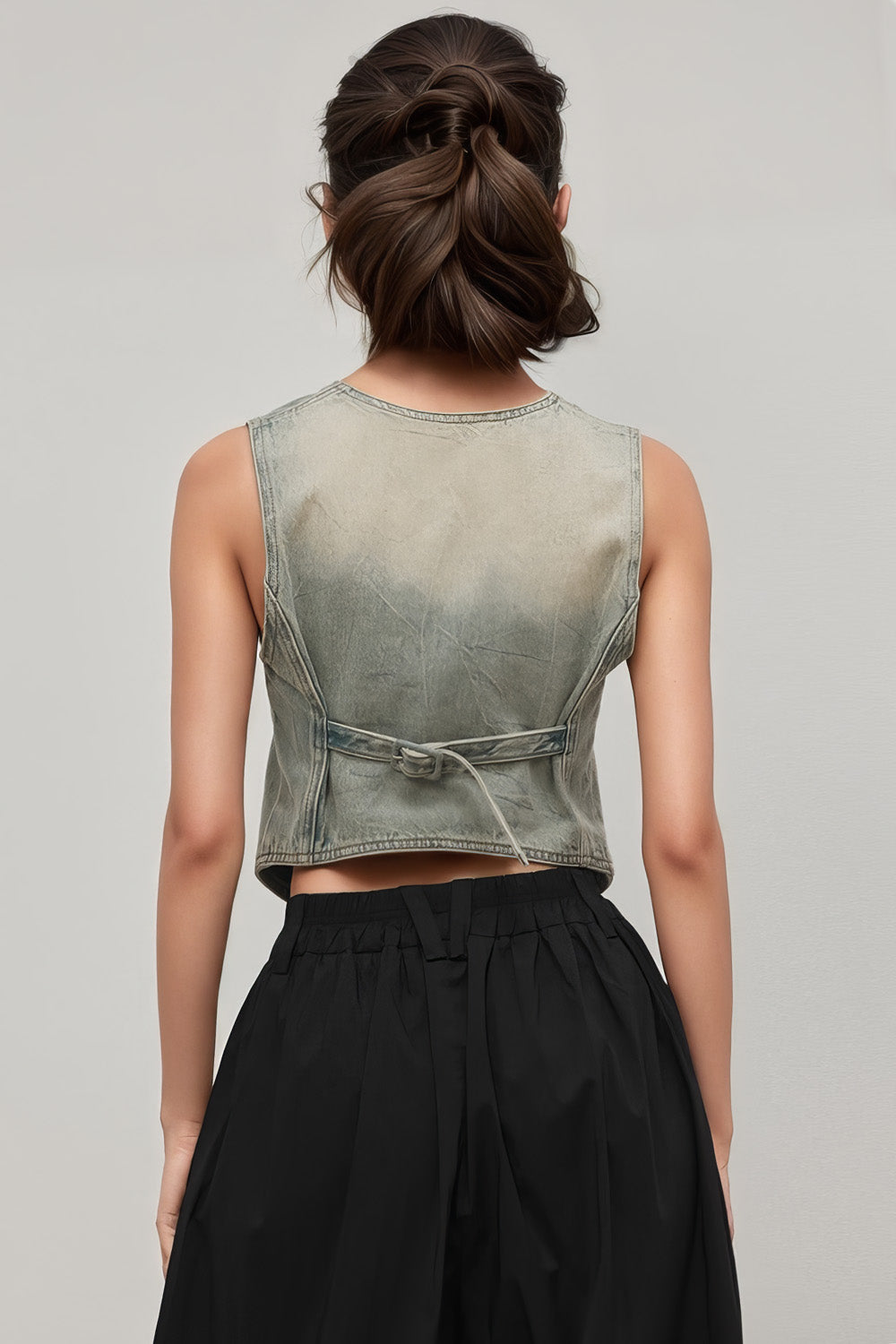 Jeansweste - Verwaschenes Blau