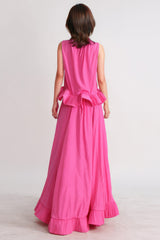 2-teiliges Set mit Rüschen - Rosa