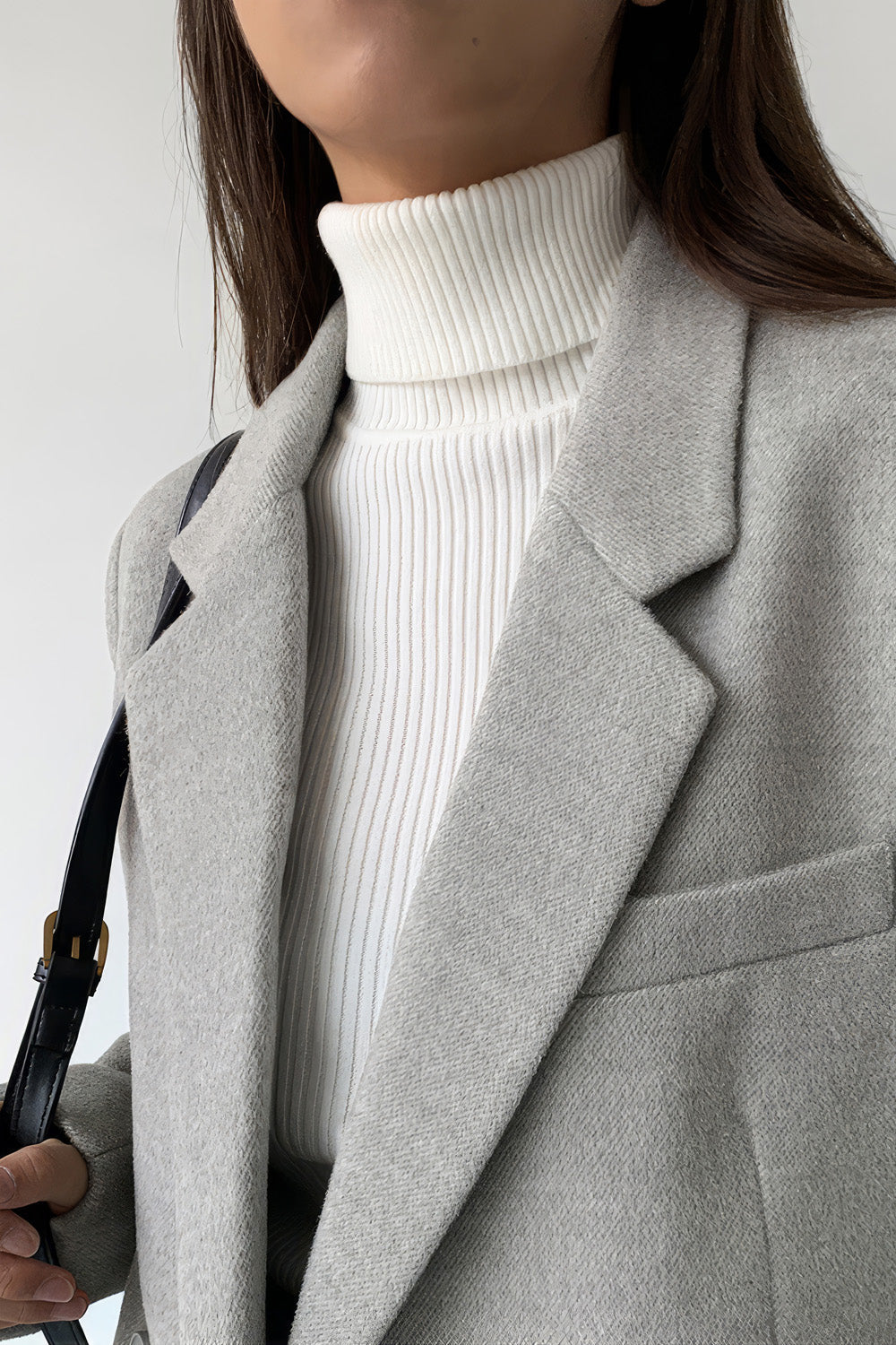 Blazer classique et chaud - Gris