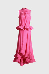 2-teiliges Set mit Rüschen - Rosa