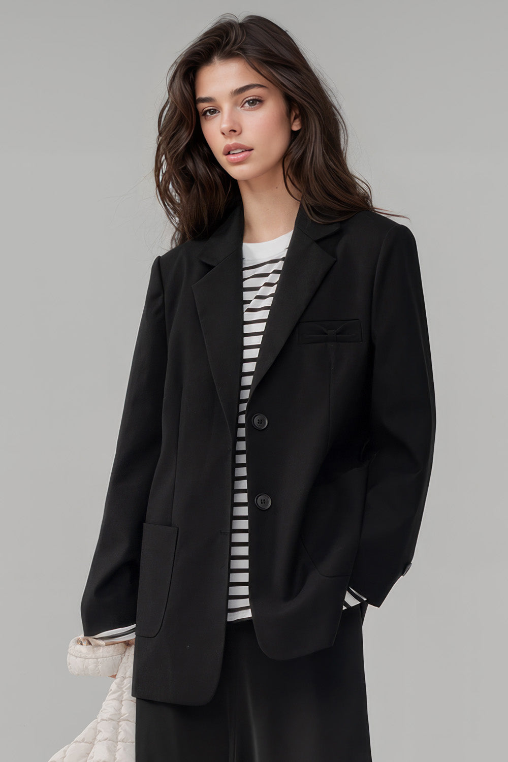 Blazer classique avec poches - Noir