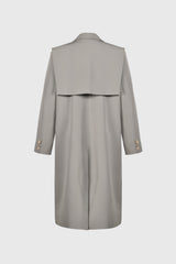 Trenchcoat with Double Layer Detail - Apricot