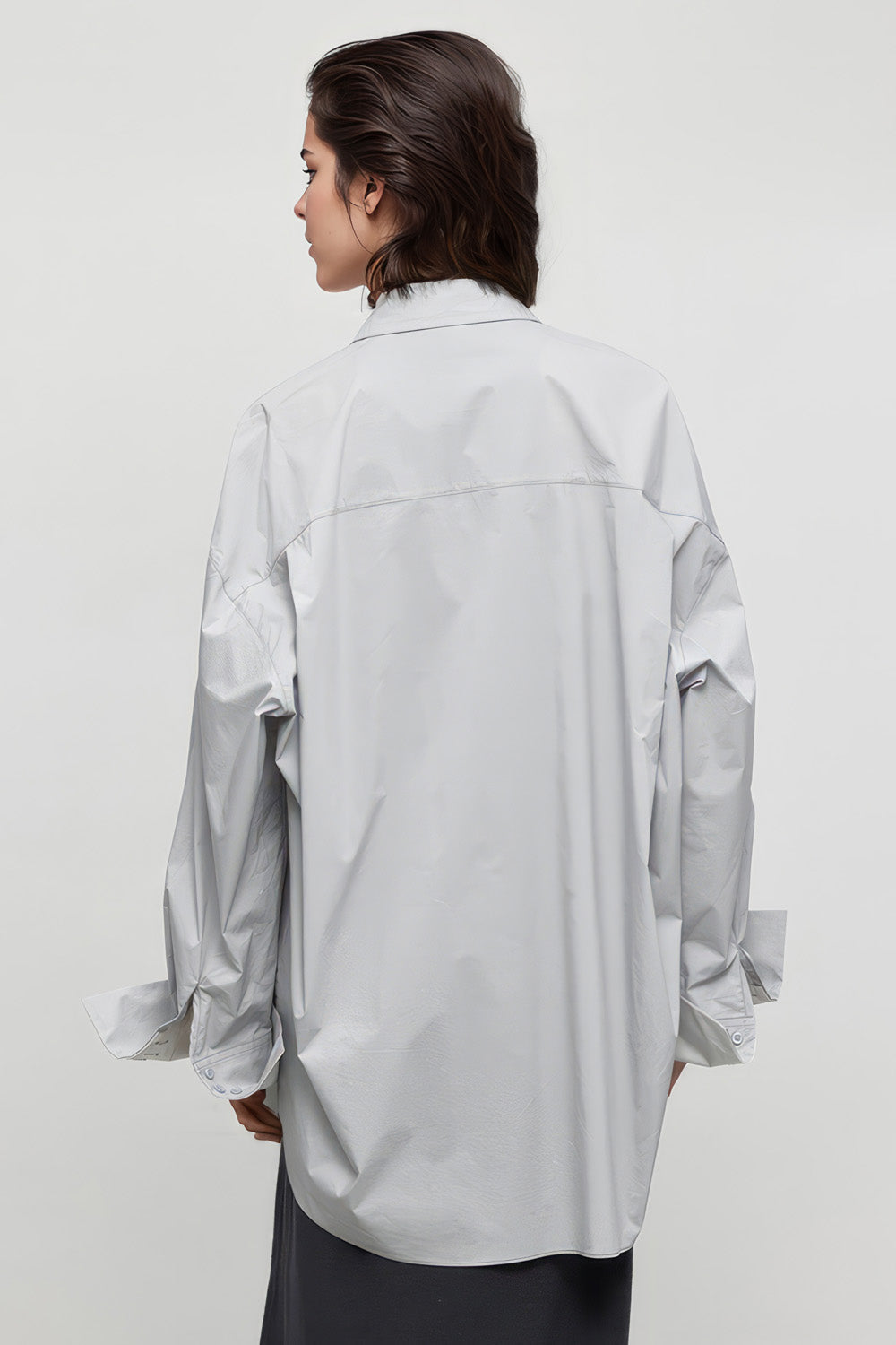 Oversized Basic Shirt - Hellblau
