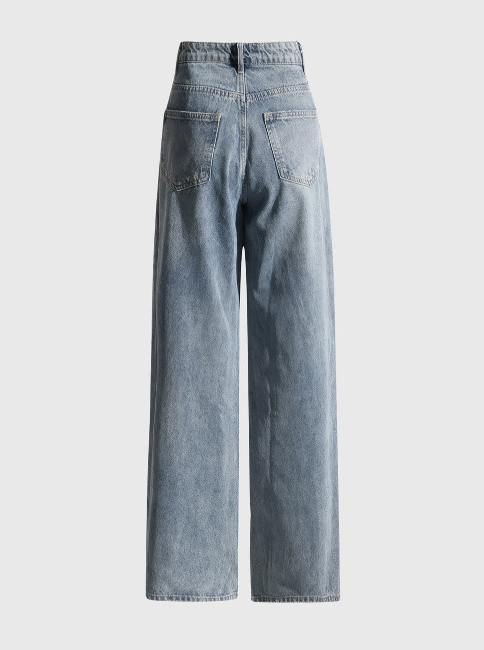 JEANS À FERMETURE IRRÉGULIÈRE