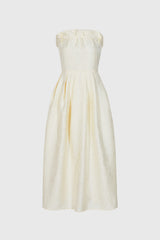 Maxi-Trägerkleid - Beige