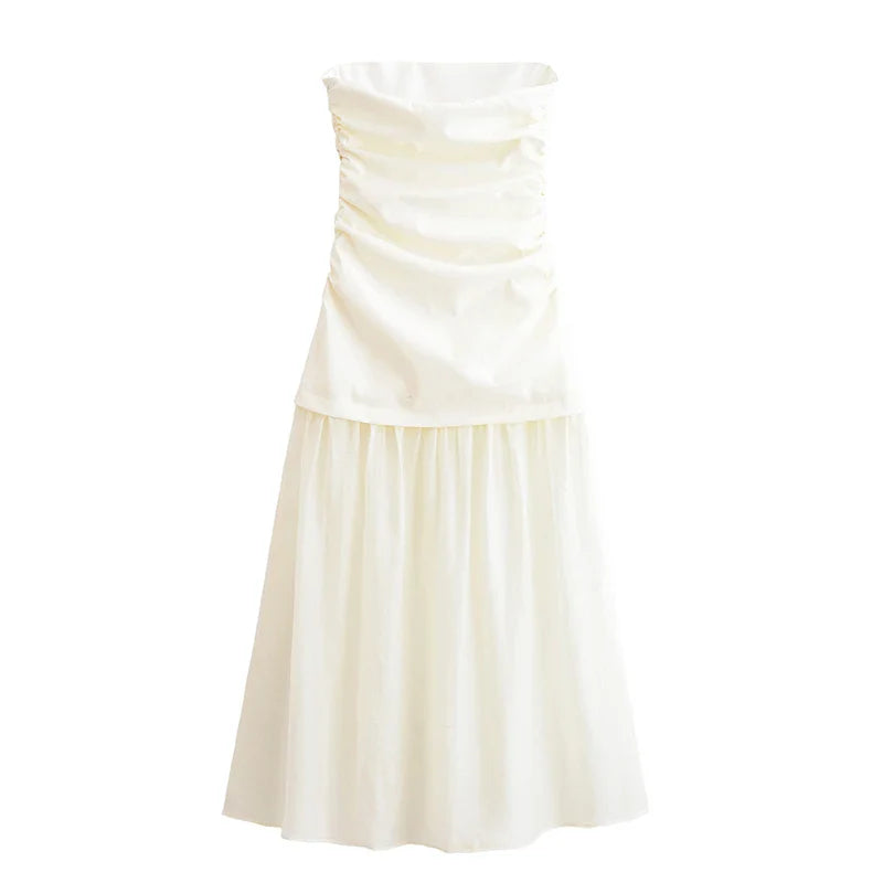 Crème Whirl Dress