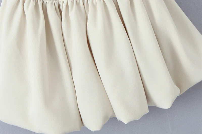 Fondness Frill Cream Dress