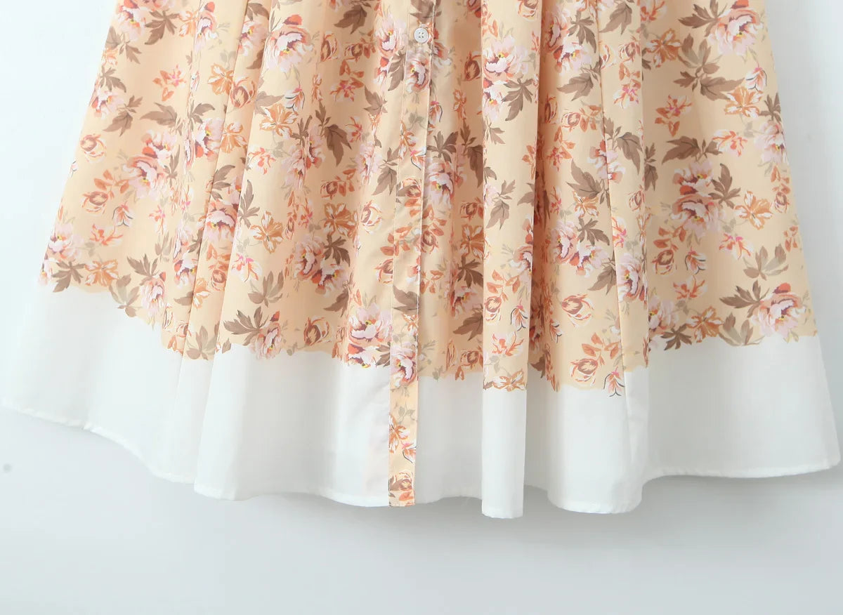 Falling Petals Midi Dress