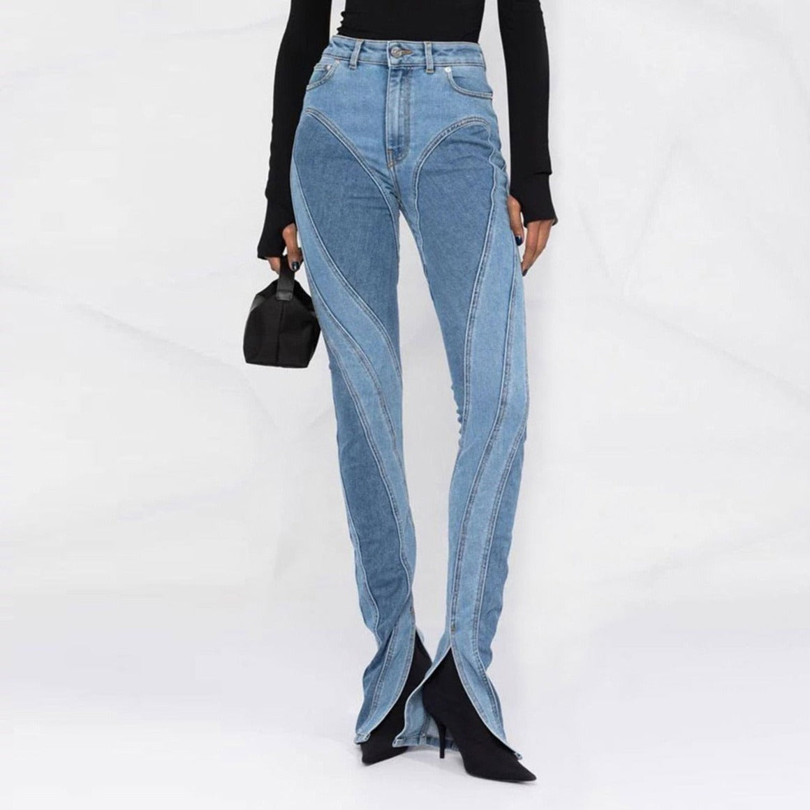 MIDORY HIGH Waist PANELED JEANS