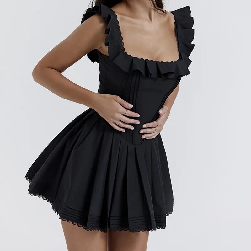 LIAMMA Black Mini Dress