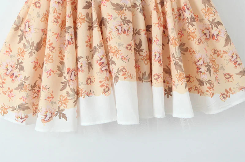 Falling Petals Mini Dress