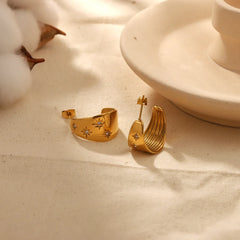 Moon  Stars Earrings