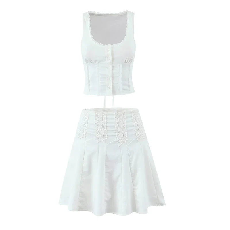Lace  Bows Skirt