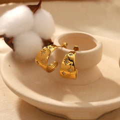 Moon  Stars Earrings