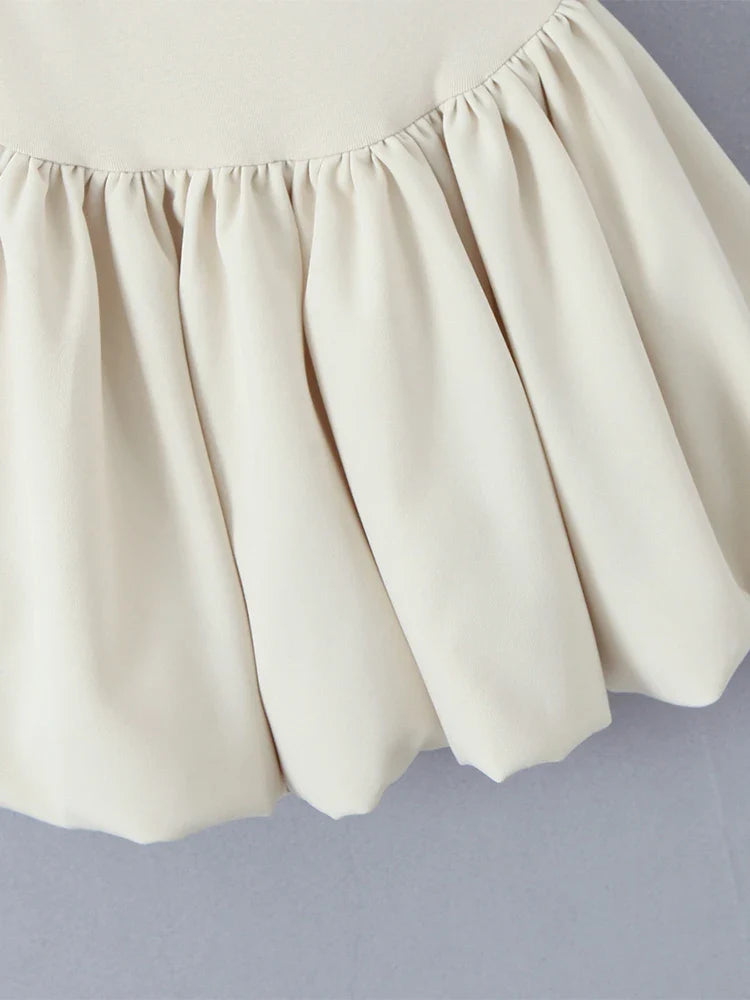 Fondness Frill Cream Dress