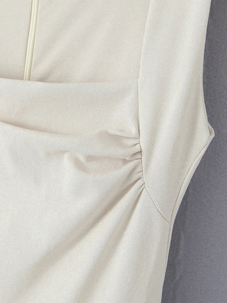 Fondness Frill Cream Dress