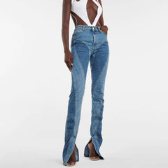 MIDORY HIGH Waist PANELED JEANS