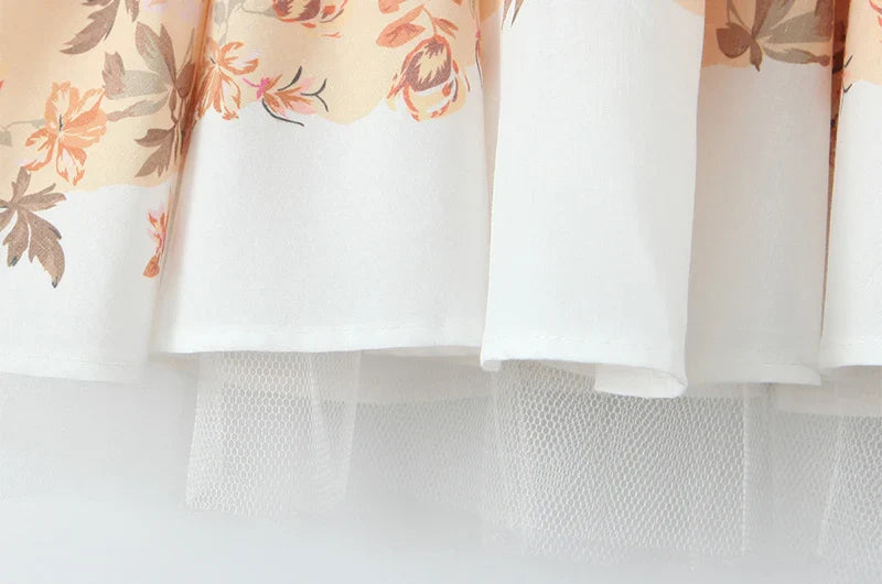 Falling Petals Mini Dress