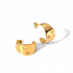 Moon  Stars Earrings