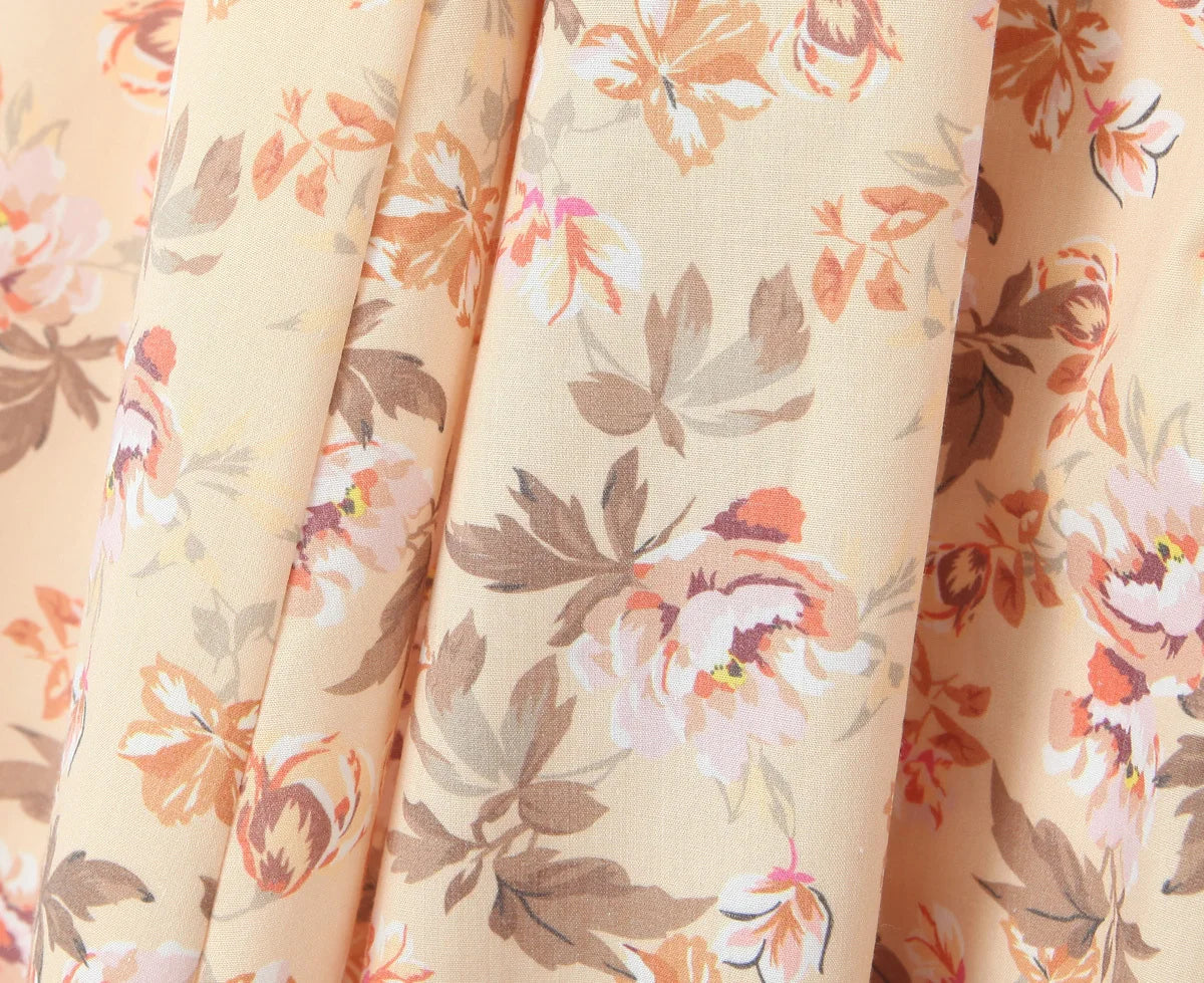 Falling Petals Midi Dress