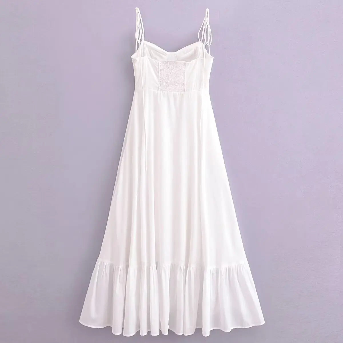 WHITE TIERED MAXI Dress