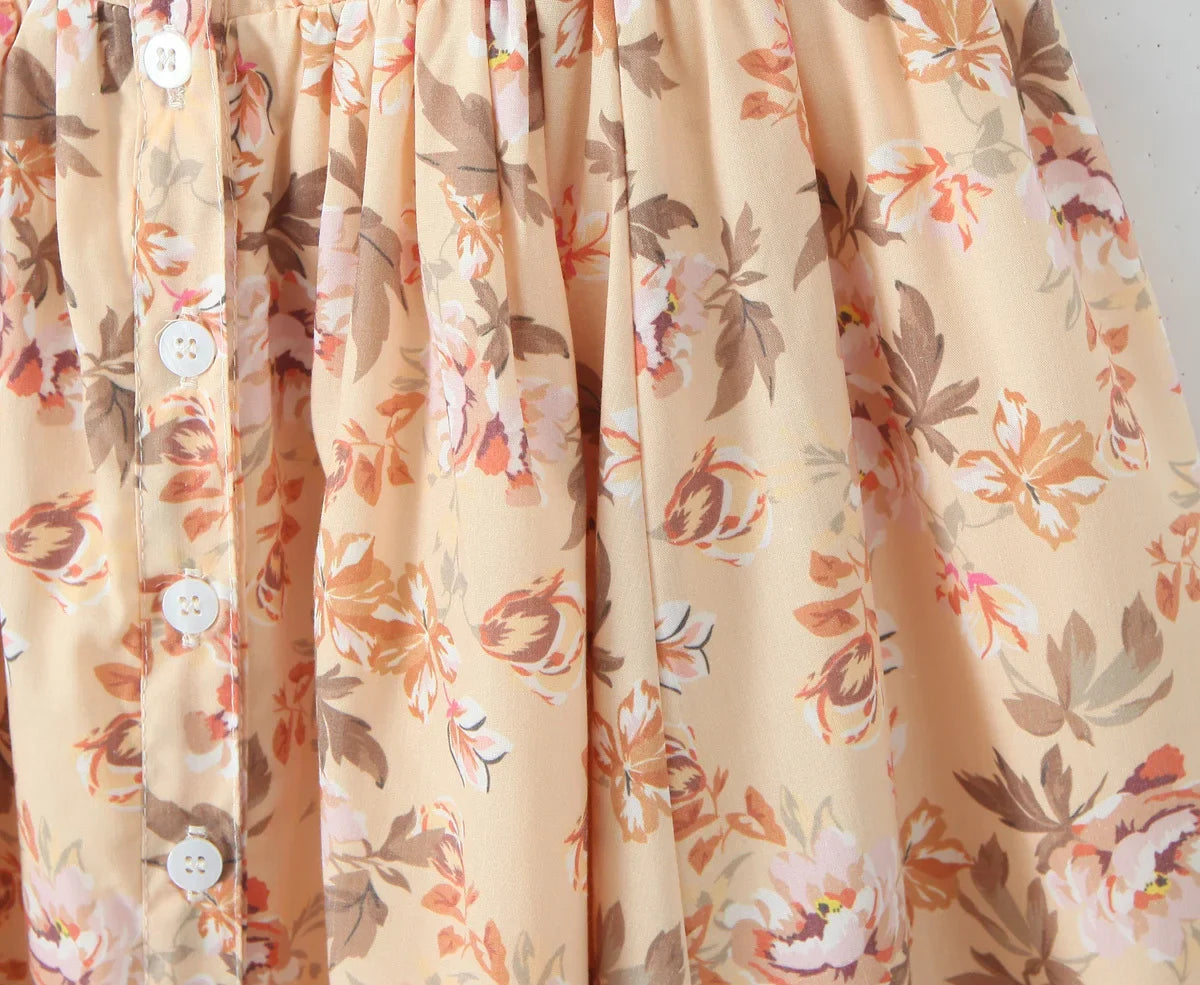 Falling Petals Midi Dress
