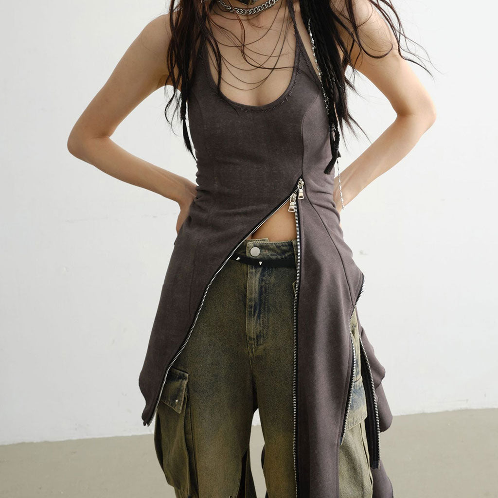 Asymmetrical Ruffle Ruched Asymmetrical Zipper Tie Strap Spiral Ruffle Ruched Cargo Pocket Mini S ...