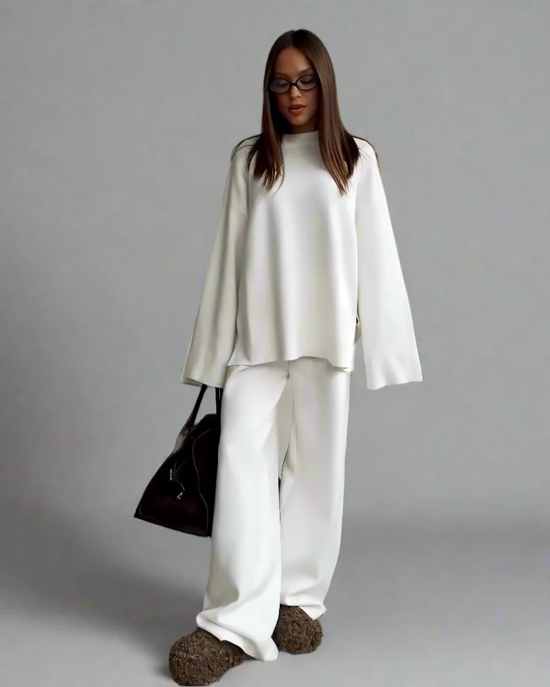 Cozy two-piece long pants set