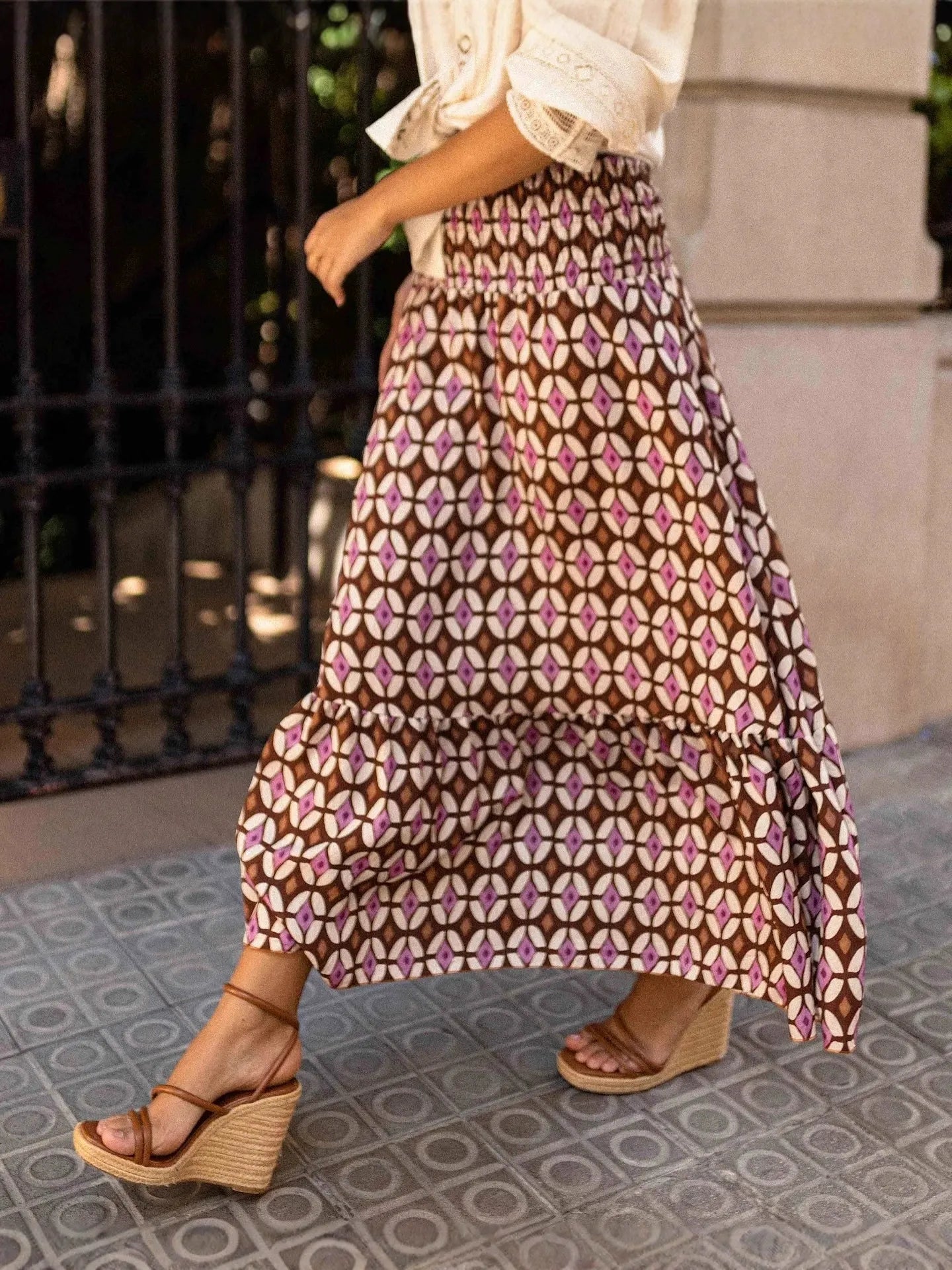 Elastic Waist Skirt