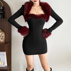 Fluffy A-Line Dress