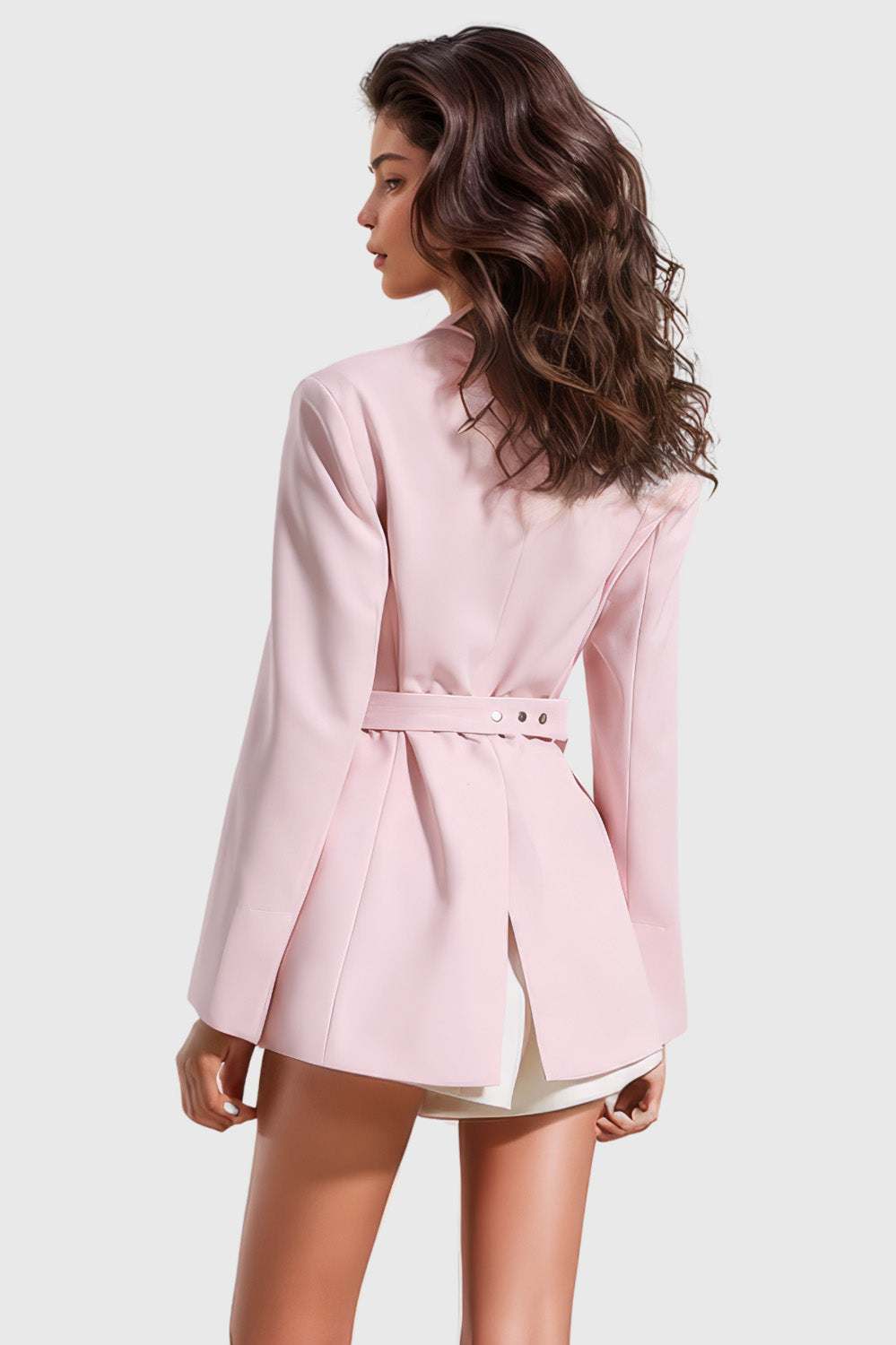 Blazerkleid mit Schleife - Pink