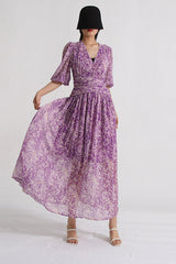 Aurier Printed Midi Dress