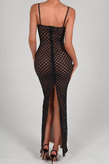 Robe longue en dentelle Belindia