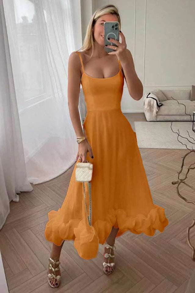 Flounce Bustier Midi Dress DVL Shop Flounce Bustier Midi Dress DVL Shop