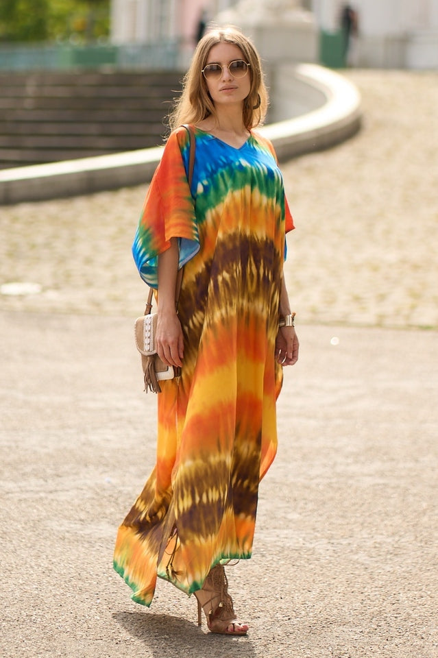 Tie Dye Cover Up Dress (11 Colors)