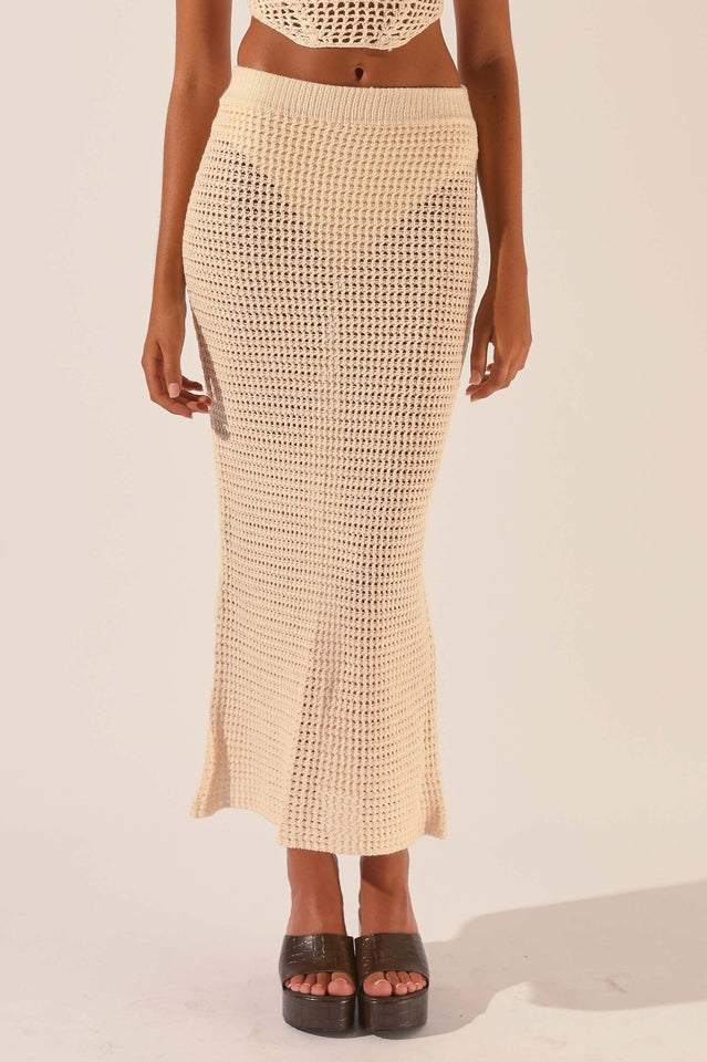 Crochet Midi Top + Skirt Set