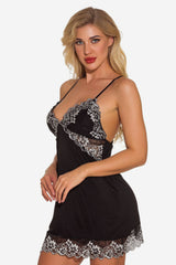 Lace Night Dress Lingerie Deep V Nightgown