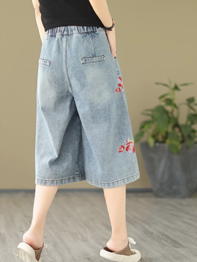 Pantalon court taille naturelle Angels Forever Denim