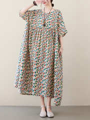 Robe d'été décontractée à imprimé floral pour femme