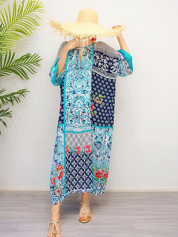 The Josie Retro Style Loose Bohemian Maxi Dress